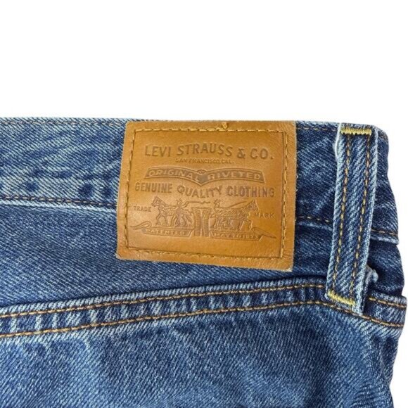 LEVI'S Premium Ribcage Wide Leg Women's Jeans Size 28 Polar Permiter Dark Wash - Picture 8 of 10